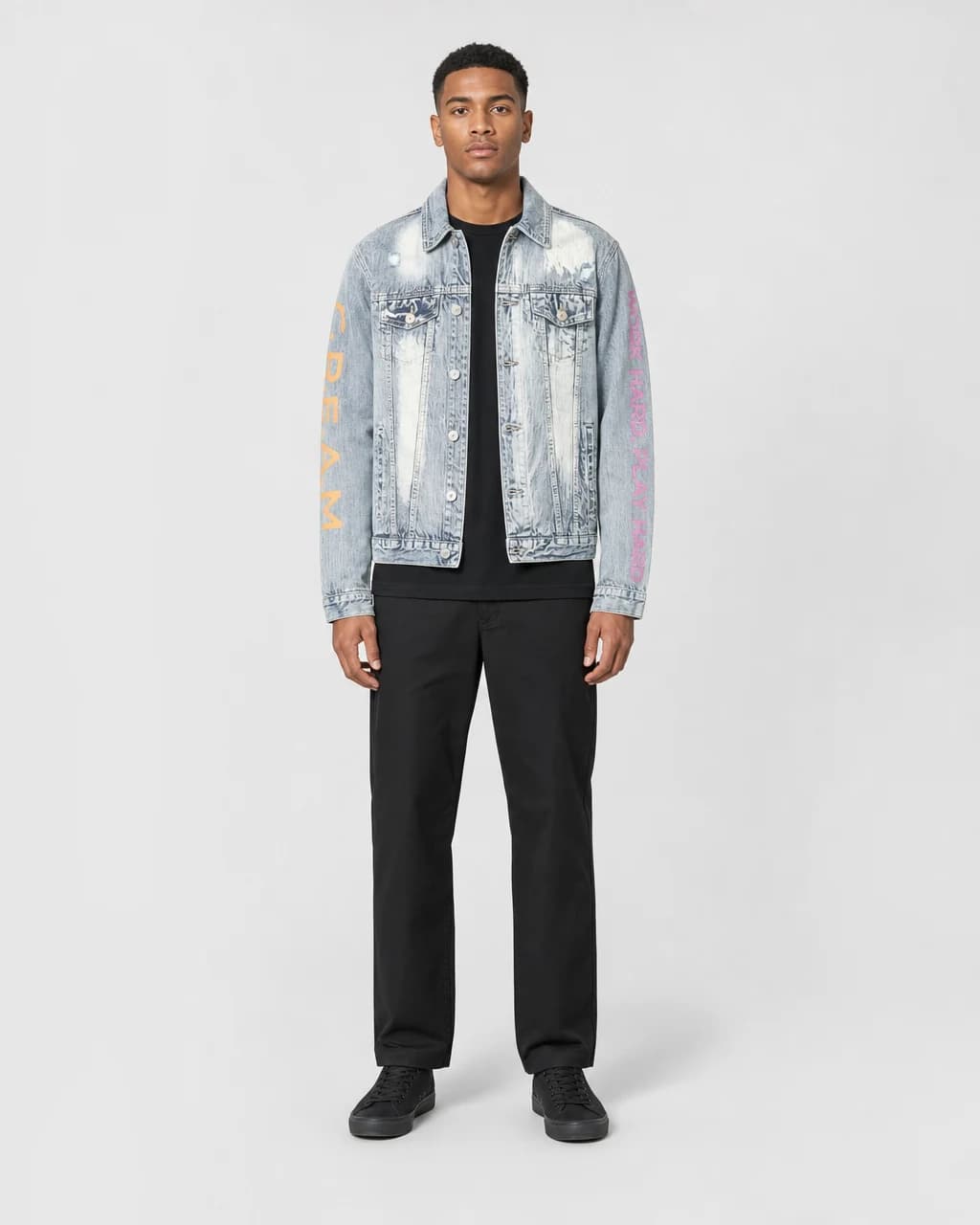 C.R.E.A.M Style Denim Jacket — Acid Wash